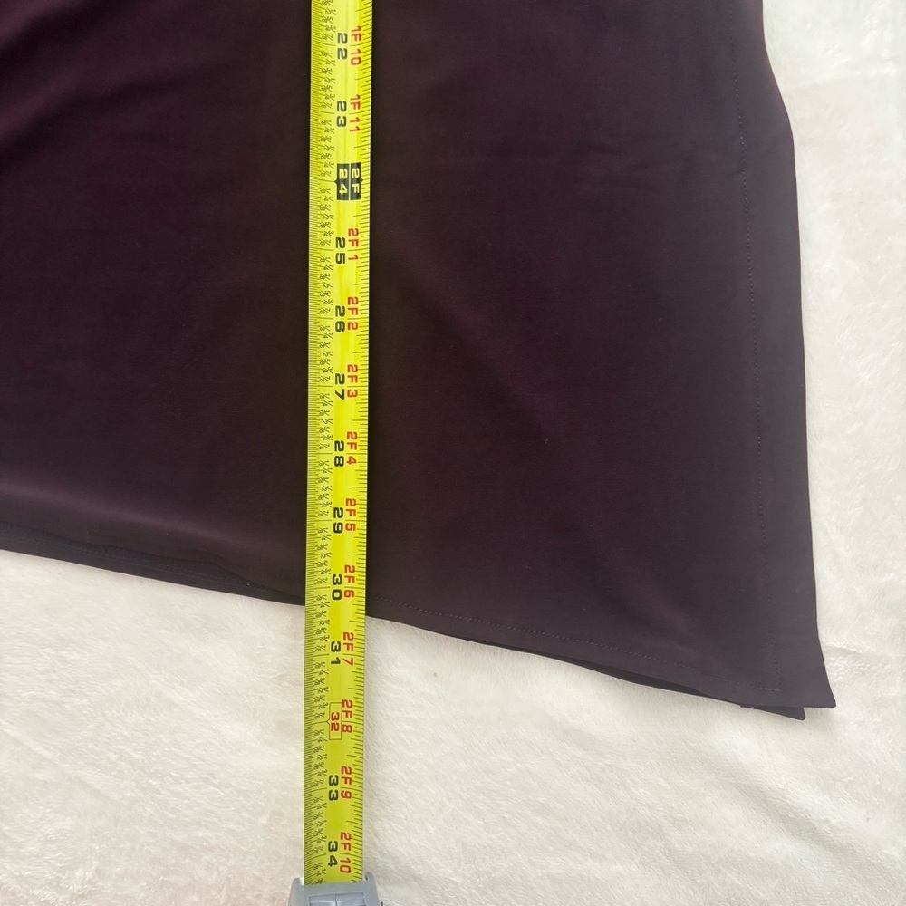 Sympli Tunic Asymmetrical V Neck Lagenlook Blouse Top Size 12 Plum/Purple - Picture 14 of 14